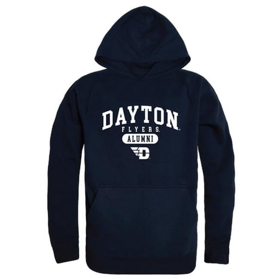 W Republic 561-119-NVY-03 Men Dayton Flyers Alumni Hoodie, Navy - Large