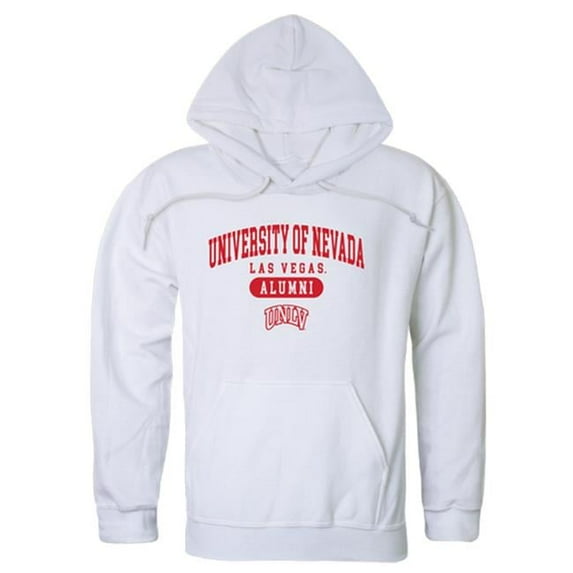 W Republic 561-137-WHT-05 Men Unlv Rebels Alumni Hoodie, White - 2XL