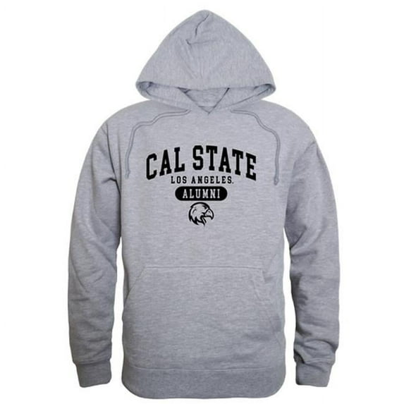 W Republic 561-202-HGY-04 Men Cal State Los Angeles Golden Eagles Alumni Hoodie, Heather Grey - Extra Large