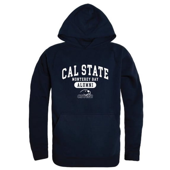 W Republic 561-206-NVY-01 Men Cal State Monterey Bay Otters Alumni Hoodie, Navy - Small