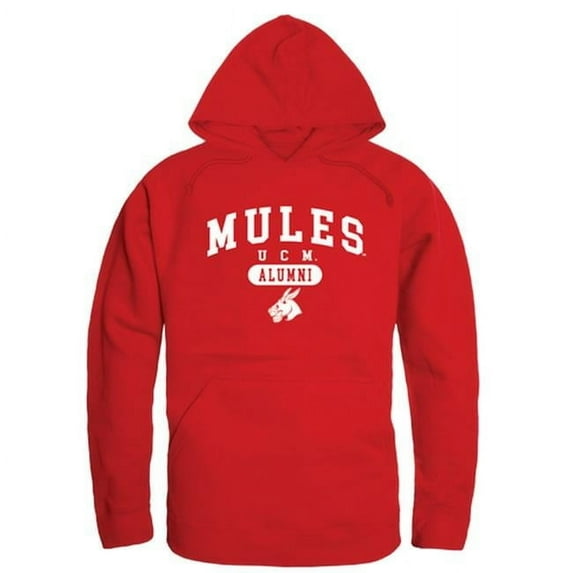 W Republic 561-209-RED-01 Men Central Missouri Mules Alumni Hoodie, Red - Small