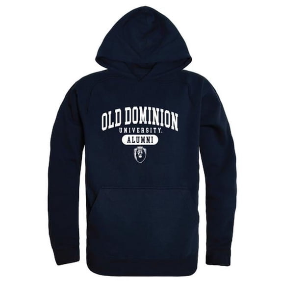 W Republic 561-228-NVY-02 Men Old Dominion Monarchs Alumni Hoodie, Navy - Medium