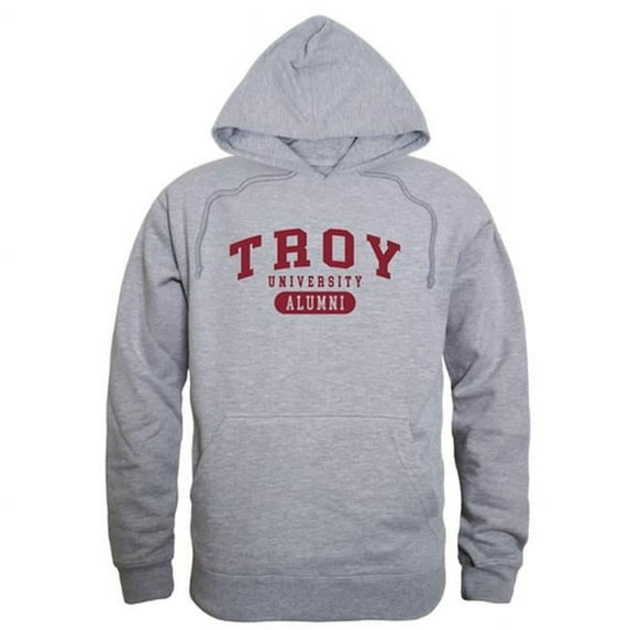 W Republic 561-254-HGY-03 Men Troy Trojans Alumni Hoodie, Heather Grey - Large