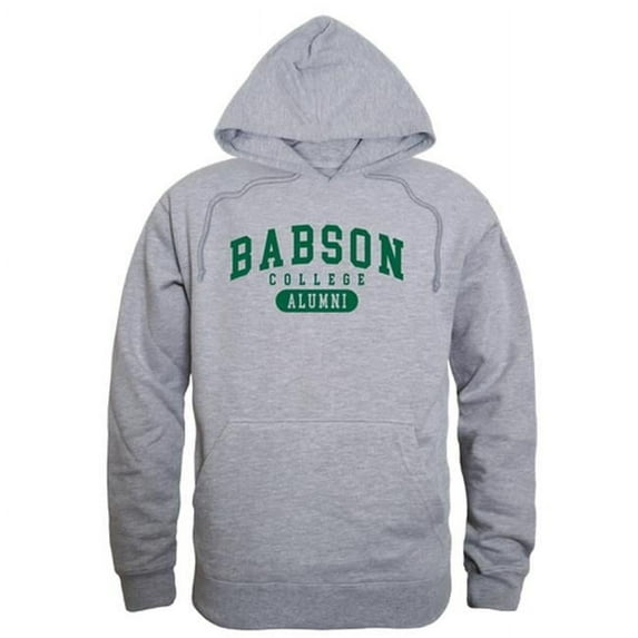 W Republic 561-263-HGY-05 Babson College Mens Alumni Hoodie, Heather Gray - 2XL