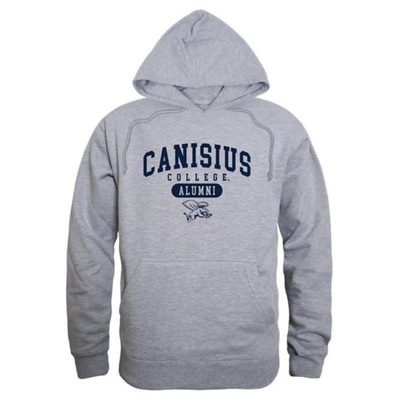W Republic 561-277-HGY-05 Canisius College Mens Alumni Hoodie, Heather Gray - 2XL