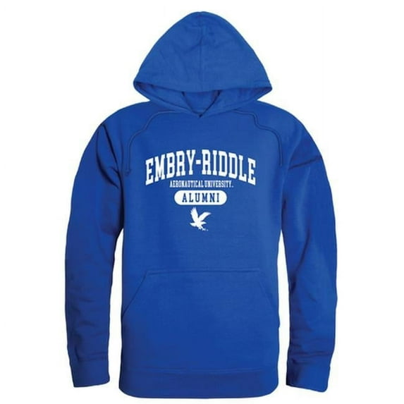 W Republic 561-298-RYL-02 Embry-Riddle Aeronautical University Mens Alumni Hoodie, Royal - Medium