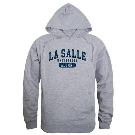 W Republic 561-322-HGY-04 Men La Salle Explorers Alumni Hoodie, Heather Grey - Extra Large