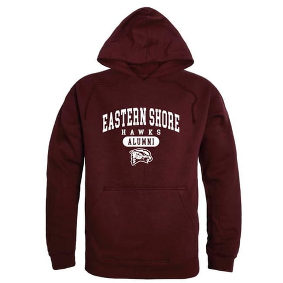 W Republic 561-337-MAR-01 Men Maryland Eastern Shore Hawks Alumni Hoodie, Maroon - Small