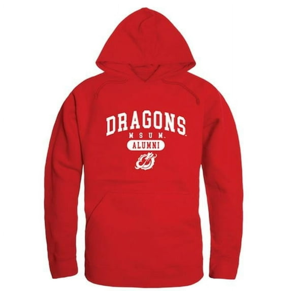 W Republic 561-343-RED-03 Men Minnesota State Moorhead Dragons Alumni Hoodie, Red - Large