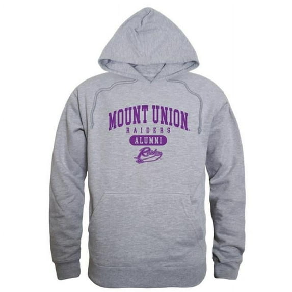 W Republic 561-348-HGY-01 Men Mount Union Raiders Alumni Hoodie, Heather Grey - Small