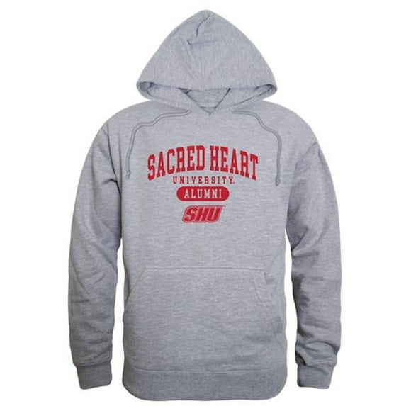 W Republic 561-372-HGY-01 Men Sacred Heart Pioneers Alumni Hoodie, Heather Grey - Small