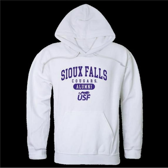 W Republic 561-380-WT2-01 University of Sioux Falls Cougars Alumni Hoodie, White - Small