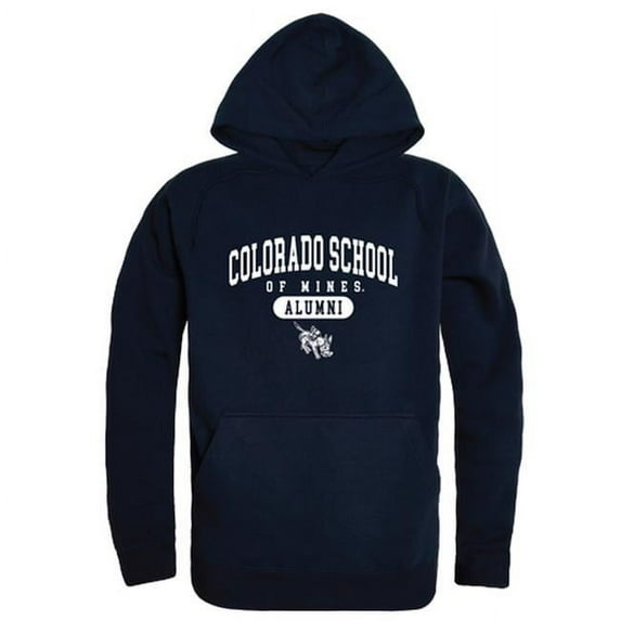 W Republic 561-422-NVY-05 Men Colorado School of Mines Alumni Hoodie, Navy - 2XL