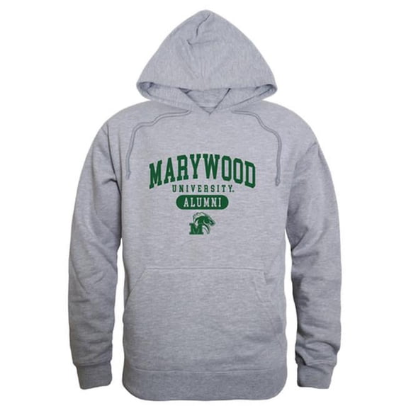 W Republic 561-455-HGY-05 Men Marywood University Alumni Hoodie, Heather Grey - 2XL