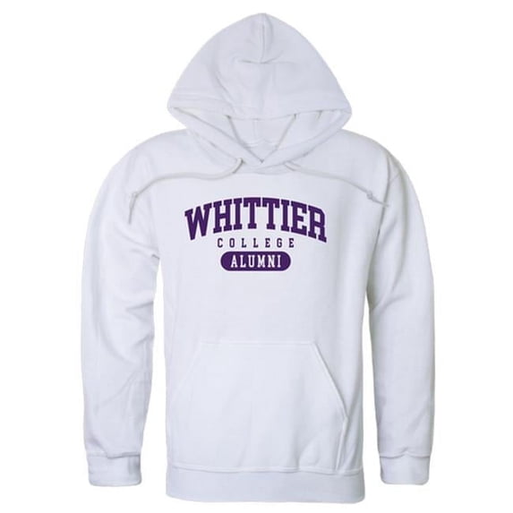 W Republic 561-487-WHT-01 Whittier College Poets Alumni Hoodie, White - Small