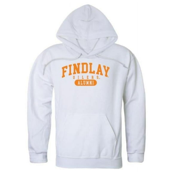 W Republic 561-518-WHT-05 University of Findlay Oilers Alumni Hoodie, White - 2XL