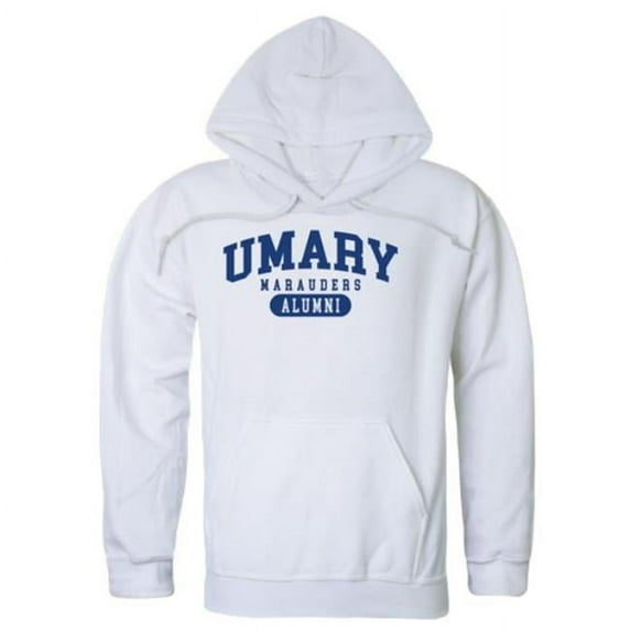 W Republic 561-538-WHT-03 University of Mary Marauders Alumni Hoodie, White - Large