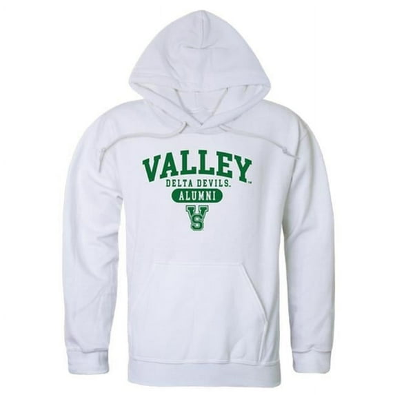 W Republic 561-545-WHT-04 Mississippi Valley State University Delta Devils & Devilettes Alumni Hoodie, White - Extra Large