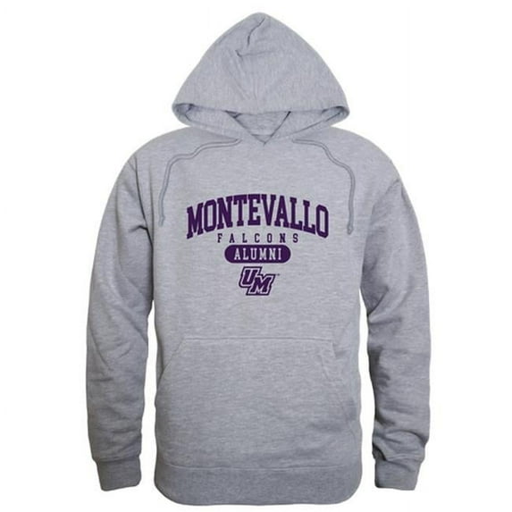 W Republic 561-551-HGY-01 University of Montevallo Falcons Alumni Hoodie, Heather Grey - Small