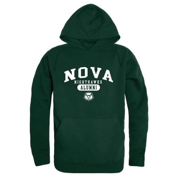 W Republic 561-560-FOR-01 University of Northern Virginia Nighthawks Alumni Hoodie, Forest Green - Small