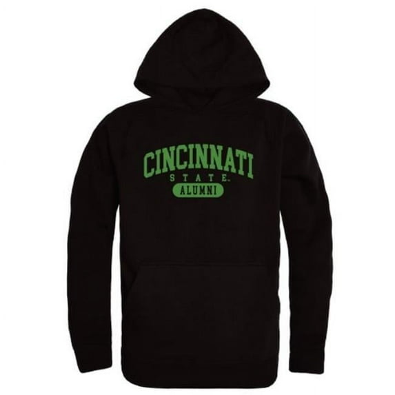 W Republic 561-632-BLK-02 Cincinnati State Technical & Community College Alumni Hoodie, Black - Medium