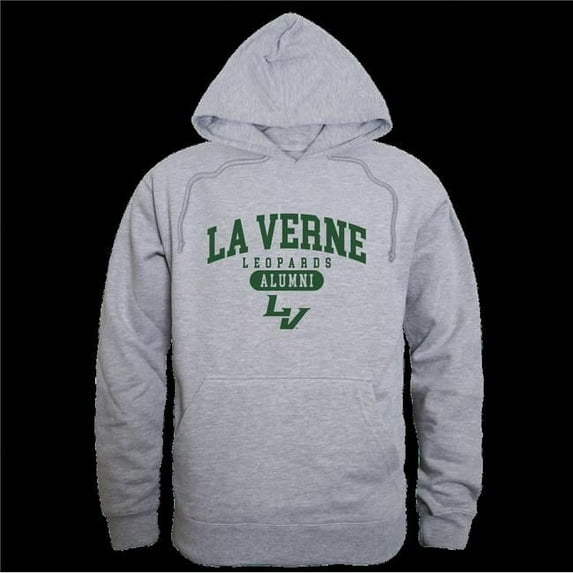 W Republic 561-661-HGY-05 University of La Verne Leopards Alumni Hoodie, Heather Grey - 2XL