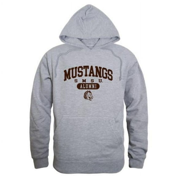 W Republic 561-674-HGY-01 Southwest Minnesota State University Mustangs Alumni Hoodie, Heather Grey - Small