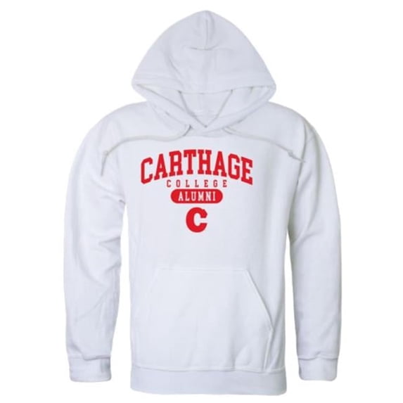 W Republic 561-709-WHT-01 Carthage College Firebirds Alumni Hoodie, White - Small