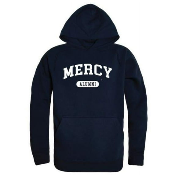 W Republic 561-710-NVY-03 Mercy College Mavericks Alumni Hoodie, Navy - Large