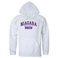 thumbnail image 1 of W Republic 561-723-WHT-02 Niagara University Purple Eagles Alumni Hoodie, White - Medium, 1 of 1