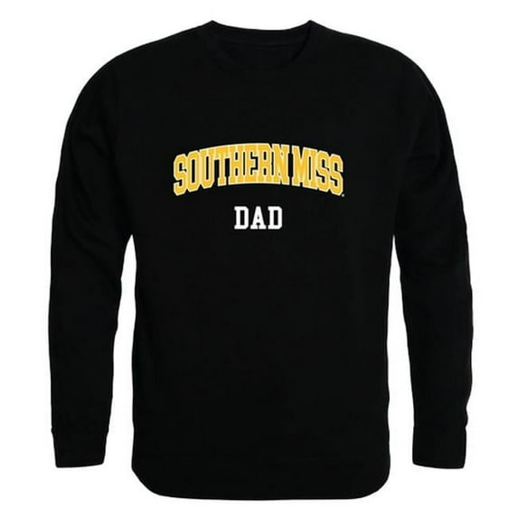 W Republic 562-151-BLK-03 Men Southern Mississippi Golden Eagles Dad Crewneck Fleece, Black - Large