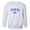 thumbnail image 1 of W Republic 562-197-WHT-02 Men San Diego Toreros Dad Crewneck Fleece, White - Medium, 1 of 1