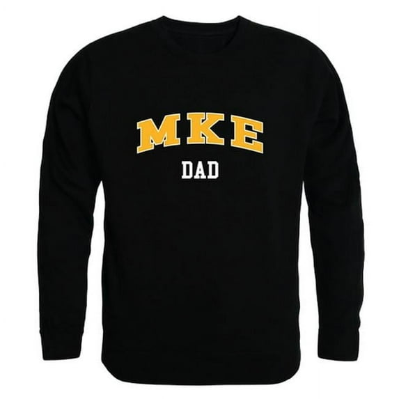 W Republic 562-199-BLK-01 Men Wisconsin Milwaukee Panthers Dad Crewneck Fleece, Black - Small