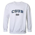 thumbnail image 1 of W Republic 562-203-WHT-05 Men Cal State Bakersfield Roadrunners Dad Crewneck Fleece, White - 2XL, 1 of 1