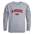 thumbnail image 1 of W Republic 562-211-HGY-04 Men Arkansas State Red Wolves Dad Crewneck Fleece, Heather Grey - Extra Large, 1 of 1