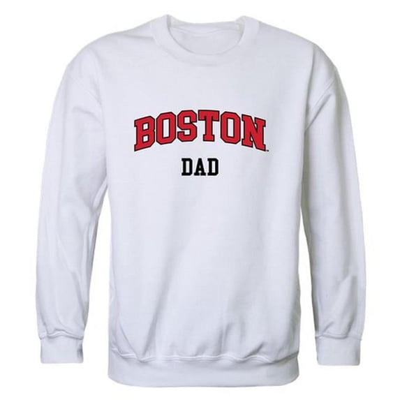 W Republic 562-212-WHT-04 Men Boston College Eagles Dad Crewneck Fleece, White - Extra Large