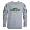 thumbnail image 1 of W Republic 562-231-HGY-01 Men Sacramento State Hornets Dad Crewneck Fleece, Heather Grey - Small, 1 of 1