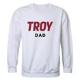 thumbnail image 1 of W Republic 562-254-WHT-05 Men Troy Trojans Dad Crewneck Fleece, White - 2XL, 1 of 1