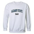 thumbnail image 1 of W Republic 562-260-WHT-01 Men Albany State Golden Rams Dad Crewneck Fleece, White - Small, 1 of 1