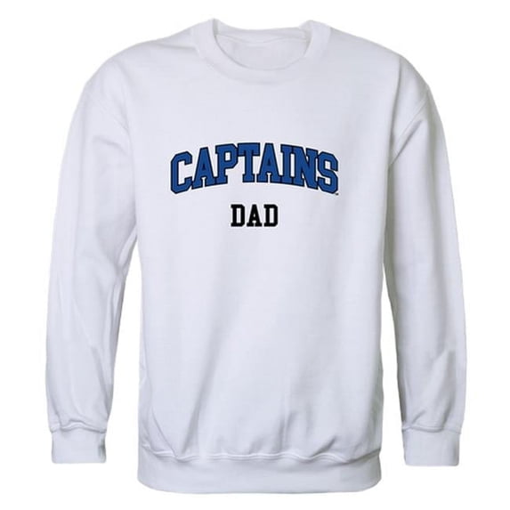 W Republic 562-279-WHT-03 Christopher Newport University Mens Dad Crewneck T-Shirt, White - Large