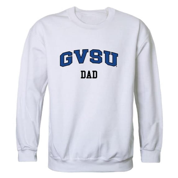 W Republic 562-308-WHT-01 Grand Valley State University Mens Dad Crewneck T-Shirt, White - Small