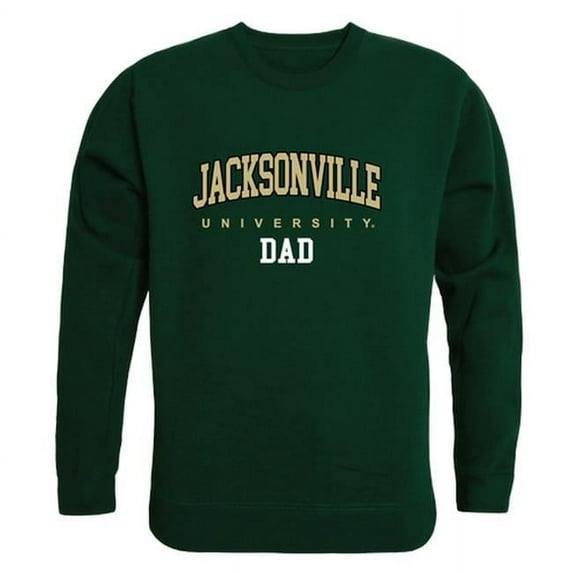 W Republic 562-318-FOR-03 Men Jacksonville University Dolphins Dad Crewneck Fleece, Forest Green - Large