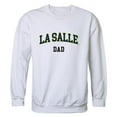 thumbnail image 1 of W Republic 562-322-WHT-02 Men La Salle Explorers Dad Crewneck Fleece, White - Medium, 1 of 1