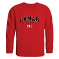 thumbnail image 1 of W Republic 562-326-RED-03 Men Lamar Cardinals Dad Crewneck Fleece, Red - Large, 1 of 1