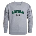 thumbnail image 1 of W Republic 562-332-HGY-04 Men Loyola Maryland Greyhounds Dad Crewneck Fleece, Heather Grey - Extra Large, 1 of 1