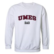 FINALFAN W Republic 562-337-WHT-02 Men Maryland Eastern Shore Hawks Dad Crewneck Fleece, White - Medium