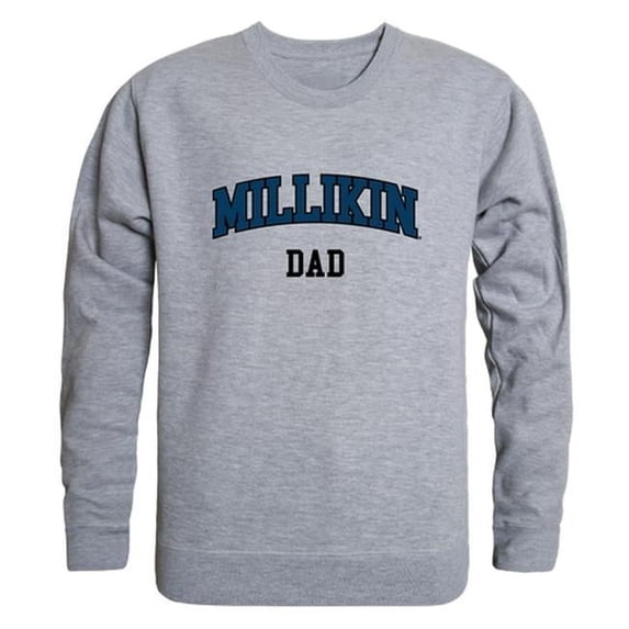 W Republic 562-342-HGY-04 Men Millikin Big Blue Dad Crewneck Fleece, Heather Grey - Extra Large