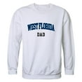 thumbnail image 1 of W Republic 562-402-WHT-02 Men West Florida Argonauts Dad Crewneck Fleece, White - Medium, 1 of 1