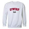 thumbnail image 1 of W Republic 562-411-WHT-03 Men Wisconsin River Falls Falcons Dad Crewneck Fleece, White - Large, 1 of 1