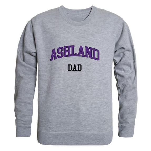 W Republic 562-476-HGY-04 Ashland University Eagles Dad Crewneck Sweatshirt, Heather Grey - Extra Large
